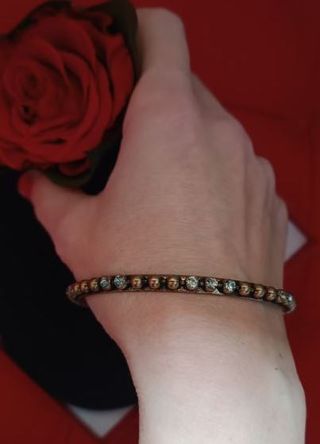 Braccialetto rigido bronzo stile etnico