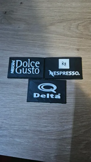 Placas de identificação maquina de café yammi