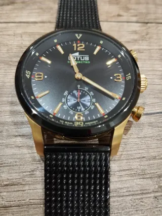 Reloj Lotus Connected Negro y Dorado