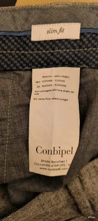 Pantalón Conbipel Gris Talla 54