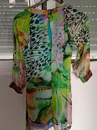 Vestido estampado mariposas multicolor