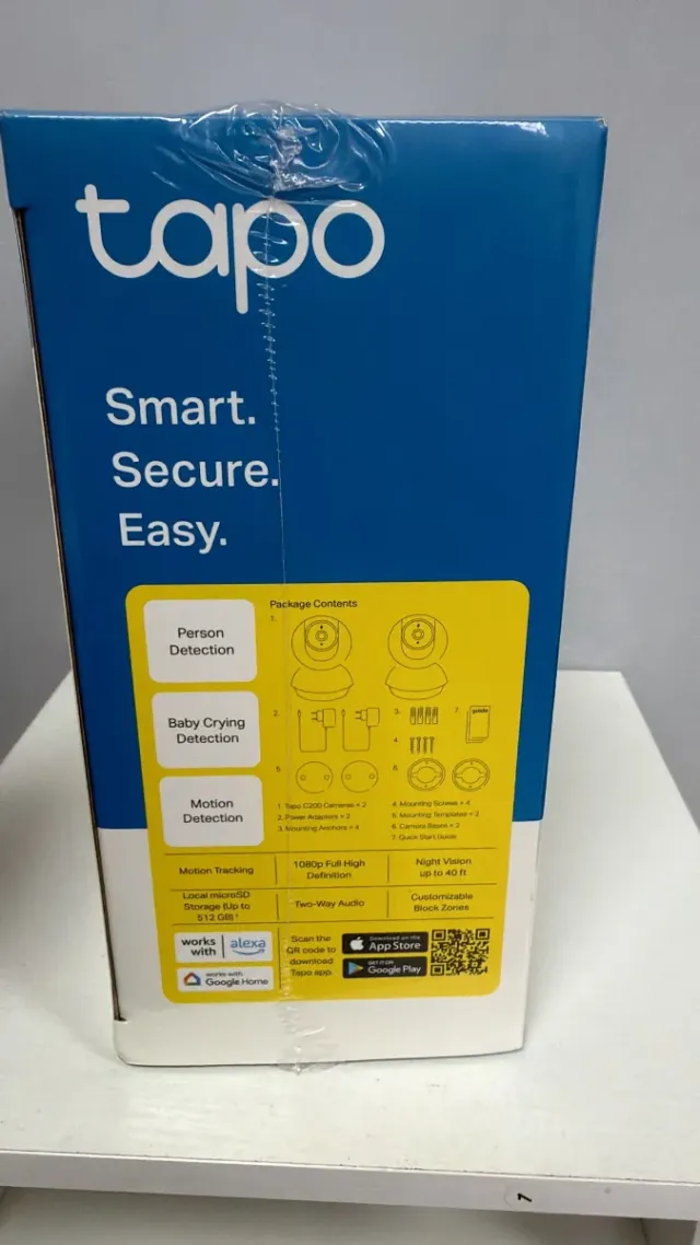 Tapo C200P2 Cámara IP WiFi 360° (2 uds)