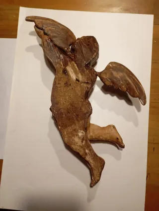 Pareja de querubines policromados del s. XVIII –