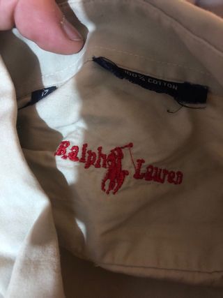 Camisa Polo Ralph Lauren Beige