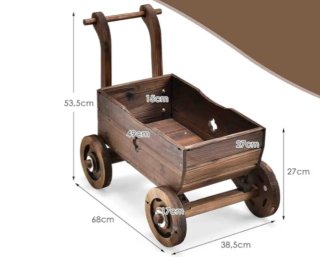 Carrito de madera para bodas