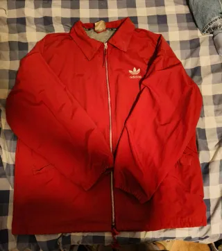 Chaqueta Ligera Vintage Adidas Roja