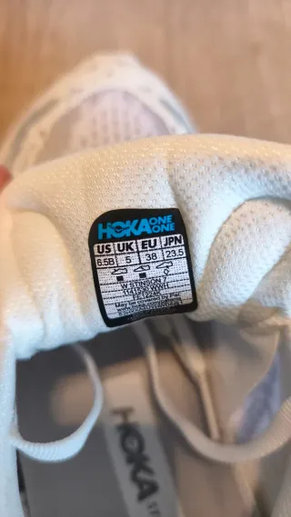 Hoka Bambas Montaña Gris/Blanco