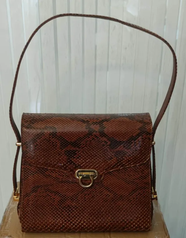 Bolso Piel Serpiente Peñalva Madrid 1944