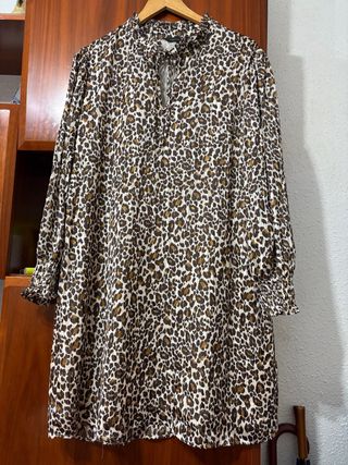Vestido estampado leopardo