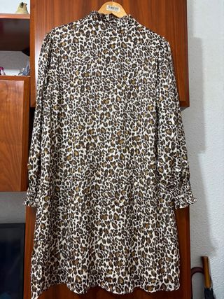 Vestido estampado leopardo