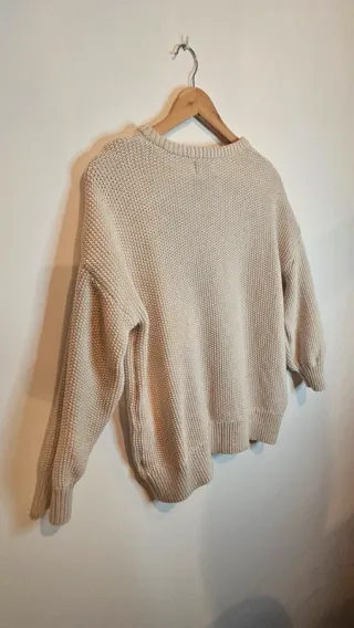 Jersey Old Navy Beige Avena Oversized Túnica