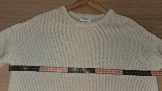 Jersey Old Navy Beige Avena Oversized Túnica