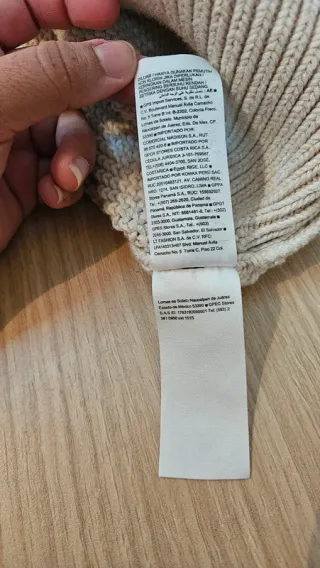 Jersey Old Navy Beige Avena Oversized Túnica