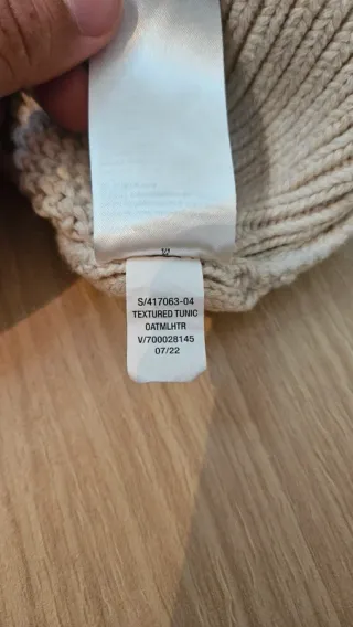 Jersey Old Navy Beige Avena Oversized Túnica