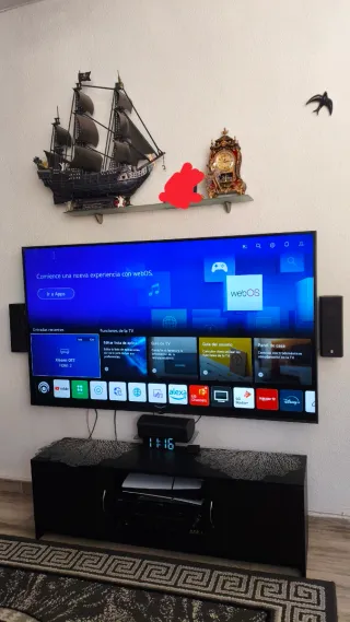 LG UHD TV 65 4K Smart TV + soporte de pared y caja