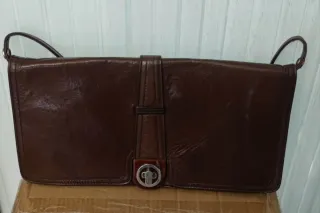 Bolso de piel marrón Yanko