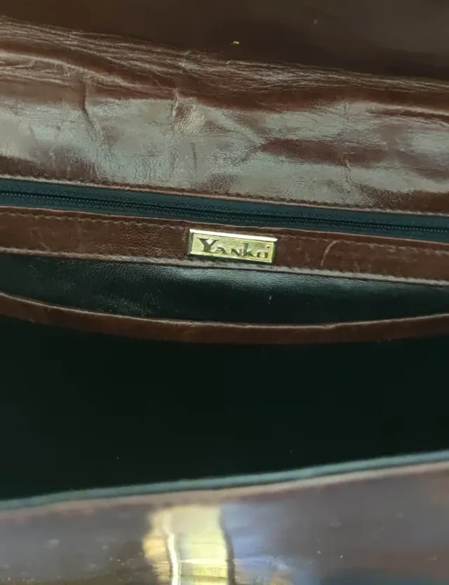 Bolso de piel marrón Yanko