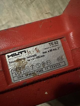 Martillo Hilti TE92