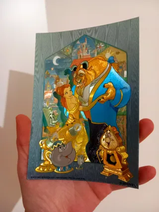 Postal Colección Disney La Bella y la Bestia