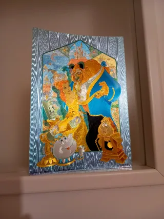 Postal Colección Disney La Bella y la Bestia