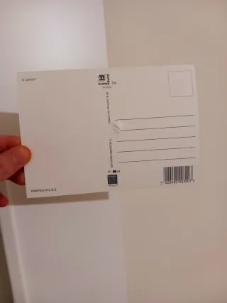 Postal Colección Disney La Bella y la Bestia