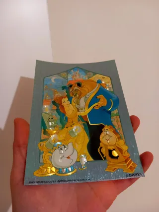 Postal Colección Disney La Bella y la Bestia