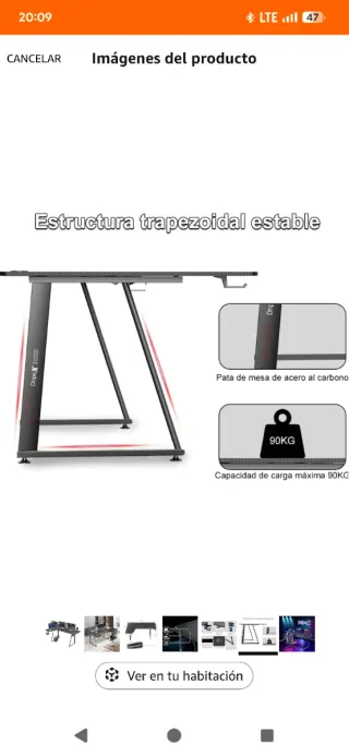 Escritorio Gaming Negro