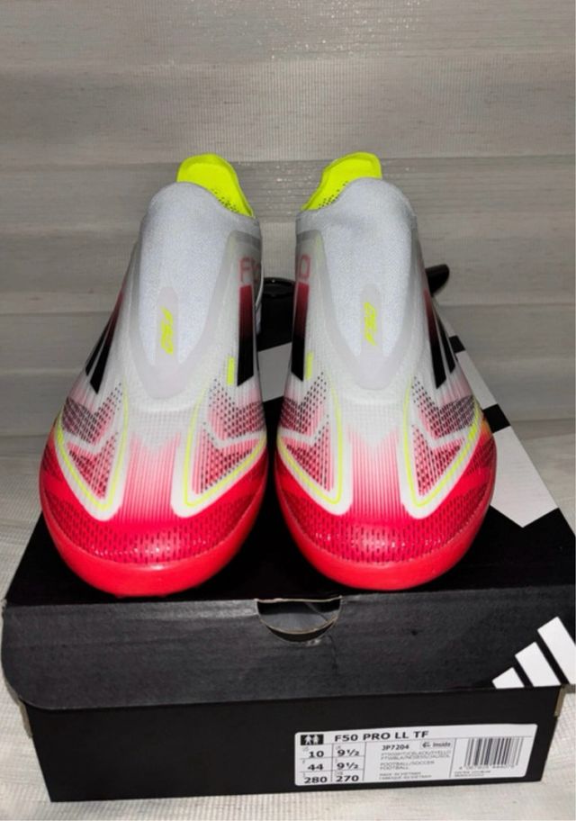 Botas Fútbol Adidas F50 PRO LL TF Rojas Blancas