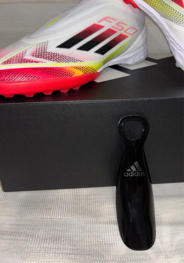 Botas Fútbol Adidas F50 PRO LL TF Rojas Blancas