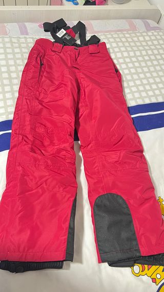 Pantalón Mono Esquí Rojo 6-8 Años Nuevo