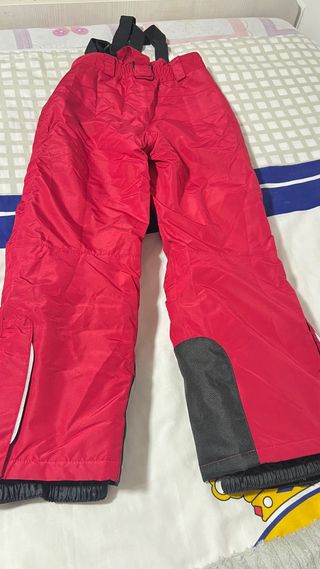 Pantalón Mono Esquí Rojo 6-8 Años Nuevo