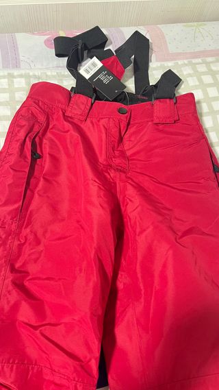 Pantalón Mono Esquí Rojo 6-8 Años Nuevo