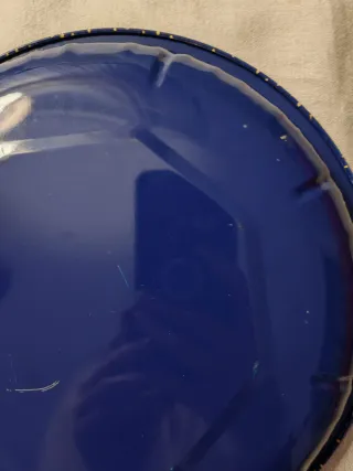 Centrotavola natalizio, piatto in metallo Natale