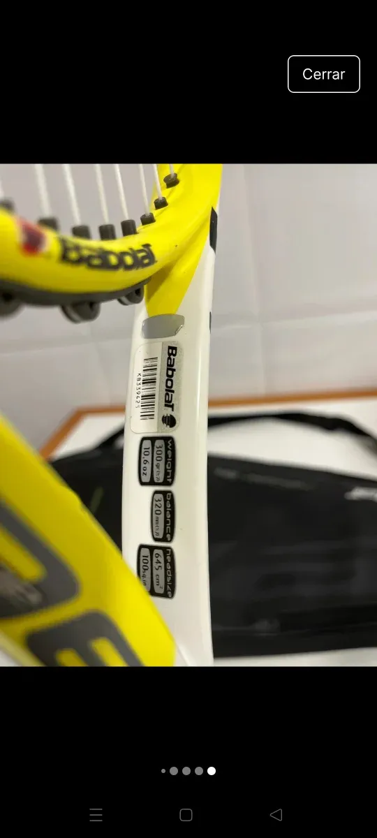 Raqueta Tenis Babolat Aeropro Drive Cortex+ 300 gr