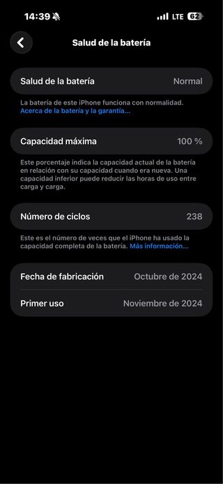 iPhone 16 Pro Max – Impoluto, batería al 100%