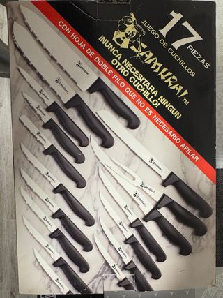 Juego de Cuchillos Samurai 17 Piezas