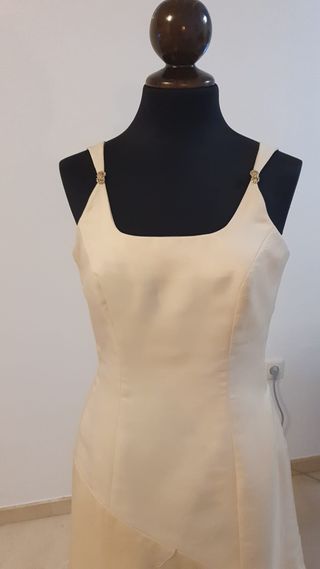 Traje de Novia Organza Marfil. Nuevo