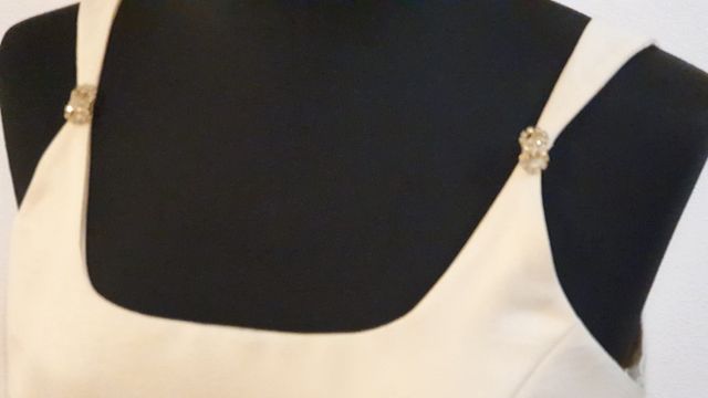 Traje de Novia Organza Marfil. Nuevo