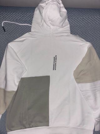 Sudadera STWD Patchwork Blanca y Beige