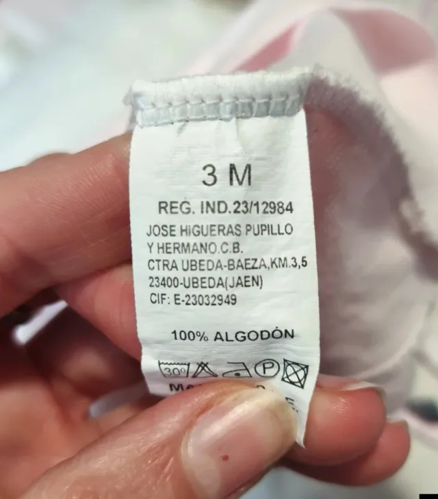 Vestido bebé 3 meses