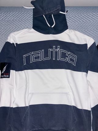 Sudadera Nautica Rayas Azul y Blanca