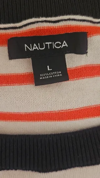 Jersey Nautica Rayas Marinero Talla L