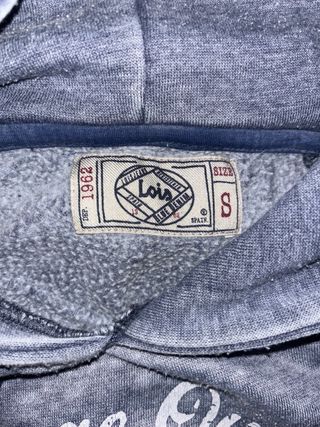 Sudadera Lois Jeans Gris Talla S