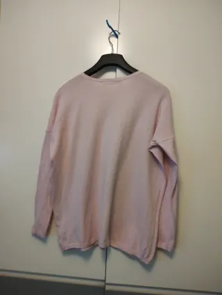 Jersey Zara Knit Oversize Rosa Mujer