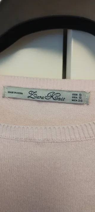 Jersey Zara Knit Oversize Rosa Mujer