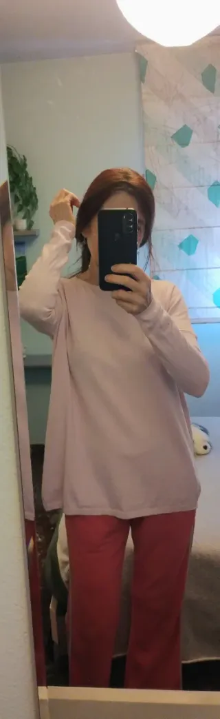 Jersey Zara Knit Oversize Rosa Mujer