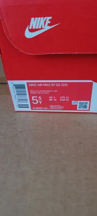 Nike Air Max 97 Argento Tg 38 Nuove