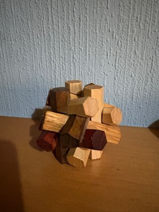 Lote 2 Puzzles Madera