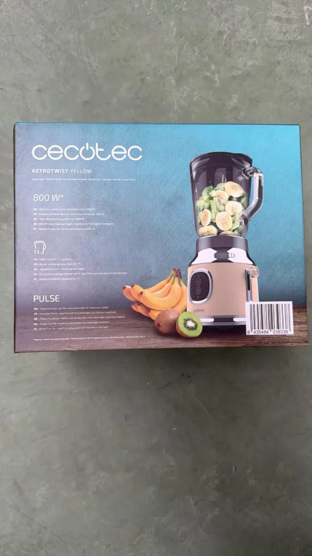 Batidora Cecotec Vaso Retro Crema