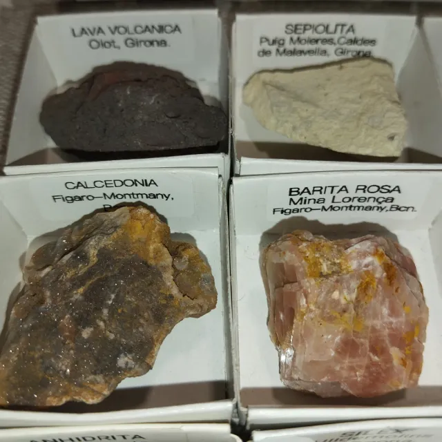 Lote de 15 minerales coleccionismo